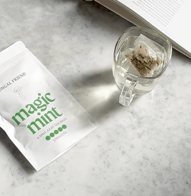 magic mint mushroom tea